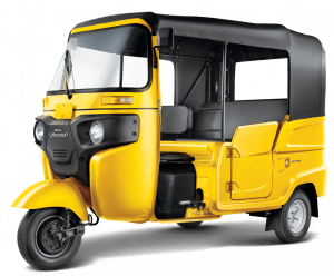 Image of a yellow Tuktuk from Lovedurban.co.za low cost tuktuk transport service for tourists in Durban South Africa