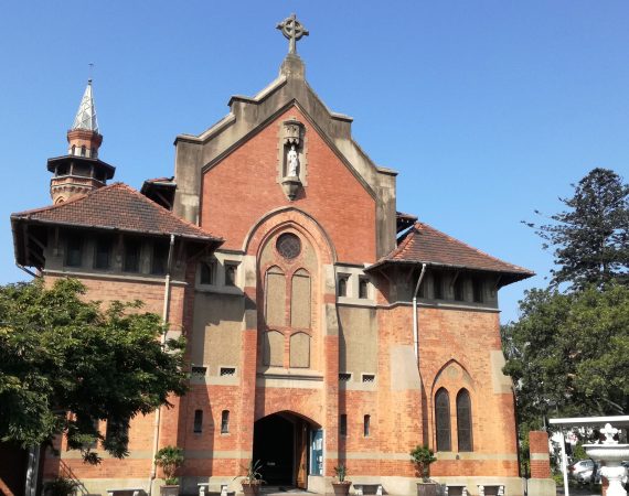 Front view of Emmanuel Cathedral in Durban South Africa. A top 10 tourist attraction in durban as featured on Lovedurban.com Durban tourist information and what's on in Durban website