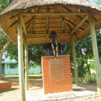 Mahatma Gandhi House in Durban, South Africa showing his bust, A popular Durban tourist attraction featured on the Lovedurban website