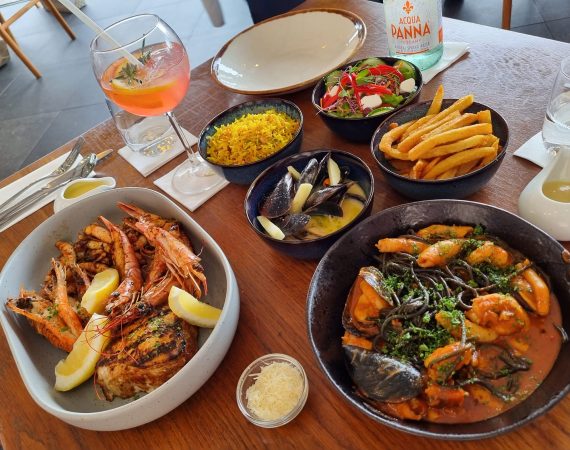 Seafood platters as served at the 9th Avenue restaurant in Durban South Africa as featured on the Lovedurban.co.za what's on in durban and Durban tourist information website
