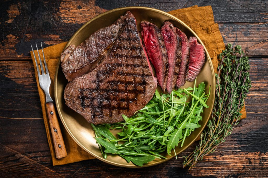 Perfect medium steak served at Joops Place Steakhouse in Durban South Africa as featured on the Lovedurban.co.za what's on in durban and Durban tourist information website