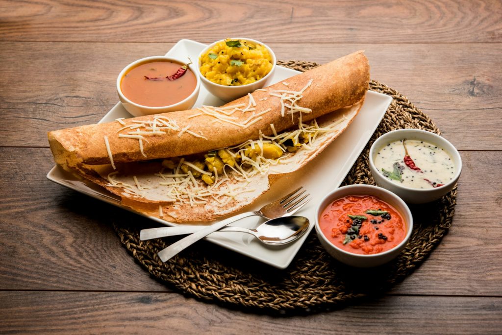 Cheese Masala Dosa at Mali's Indian Restaurant in Durban South Africa as featured on the Lovedurban.co.za what's on in durban and Durban tourist information website