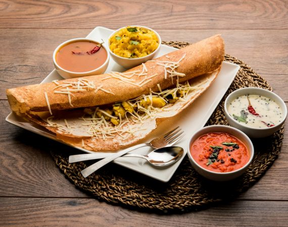 Cheese Masala Dosa at Mali's Indian Restaurant in Durban South Africa as featured on the Lovedurban.co.za what's on in durban and Durban tourist information website